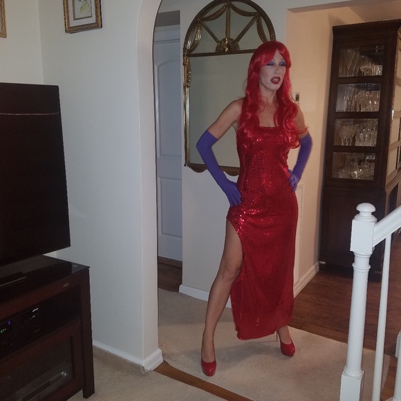 Adult Jessica rabbit Halloween costume - Picture 6 of 7